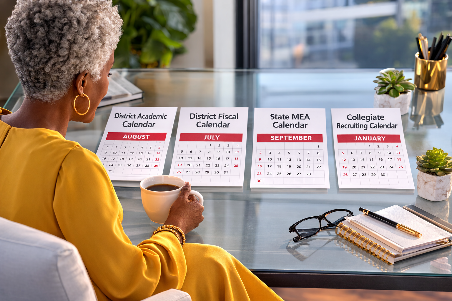 <p>Four Calendars, One Job: The Fine Arts Director’s Guide to the Music Recruiting Calendar<br></p>